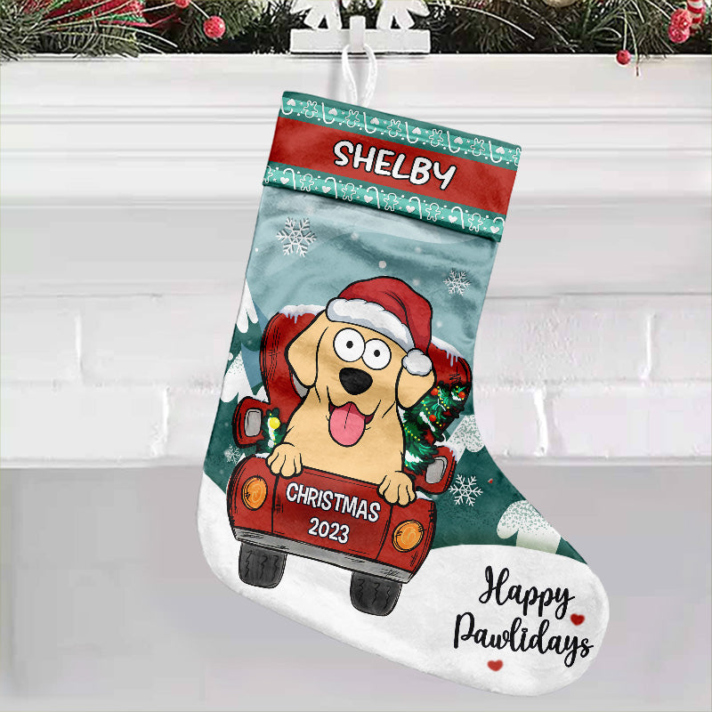 Custom Name Christmas Pet Gifts for Dog and Cat Lovers - Personalized Christmas Stocking