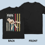 Custom Name Papa Gifts for Dads - Personalized Apparel