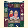 You Are Beautiful Inside And Out - Bestie Personalized Custom Blanket - Christmas Gift For Best Friends, BFF, Sisters