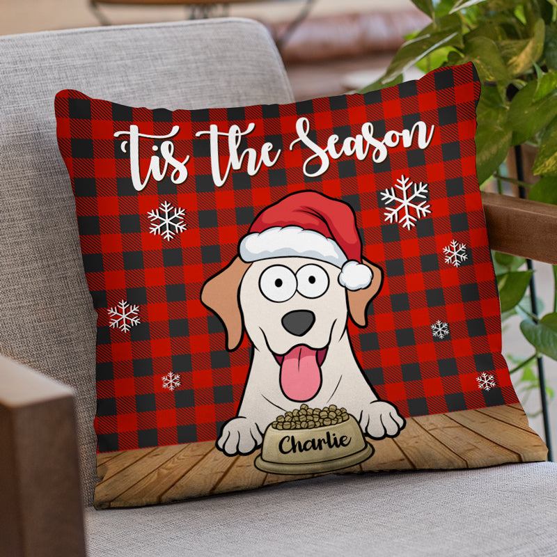 Custom Name Christmas Dog Lover Gifts - Personalized Pillow