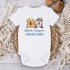 This Is Our New Best Friend - Dog & Cat Personalized Custom Baby Onesie - Baby Shower Gift, Gift For Pet Lovers, Pet Owners