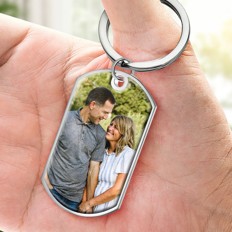 Custom Photo Couple Gifts - Personalized Keychain