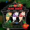 On The Naughty List - Cat Personalized Custom Ornament - Acrylic Custom Shaped - Christmas Gift For Pet Owners, Pet Lovers