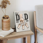 Custom Name Best Dad Gifts for Father's Day - Personalized Easel Canvas