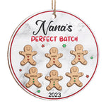 Custom Name Gingerbread Christmas Gifts for Nana - Personalized Ornament