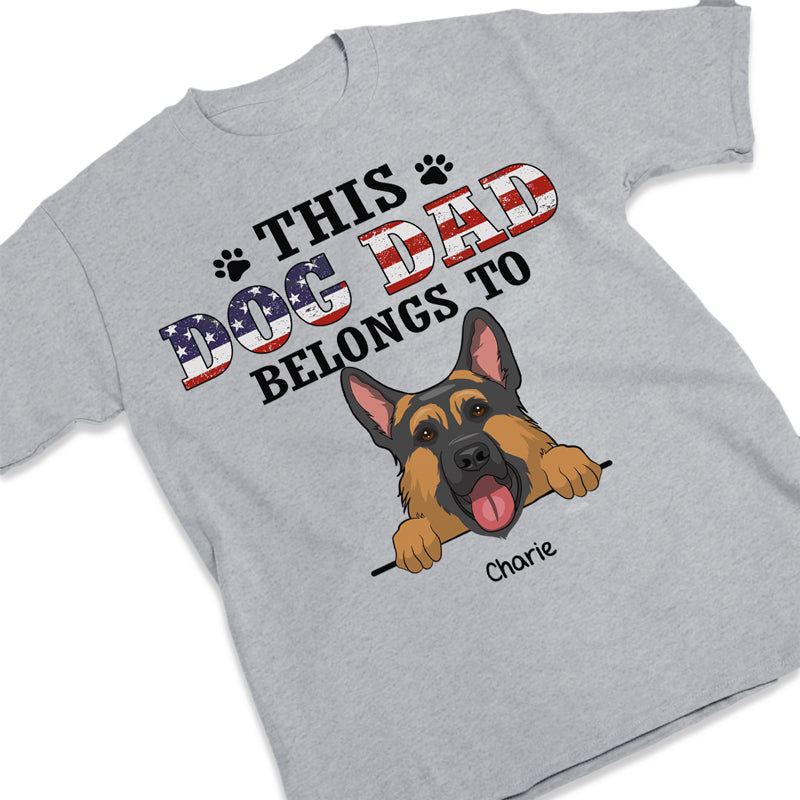 Custom Name German Shepherd Dog Dad Gifts - Personalized Apparel