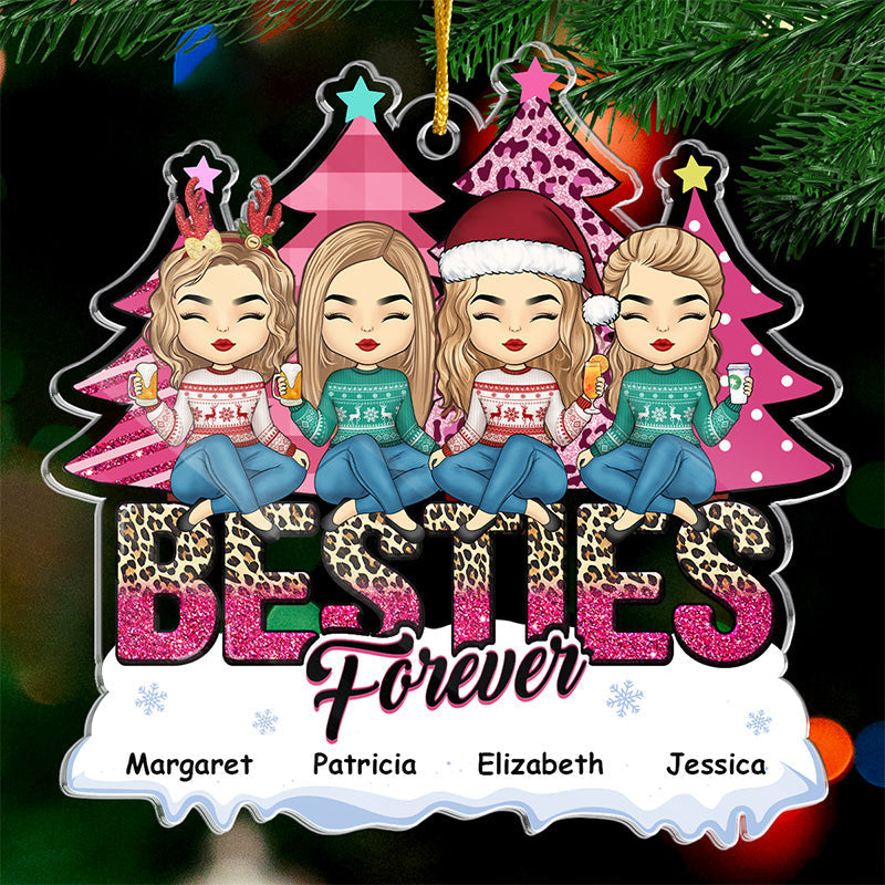 Custom Name Christmas Sister Gifts - Personalized Ornament