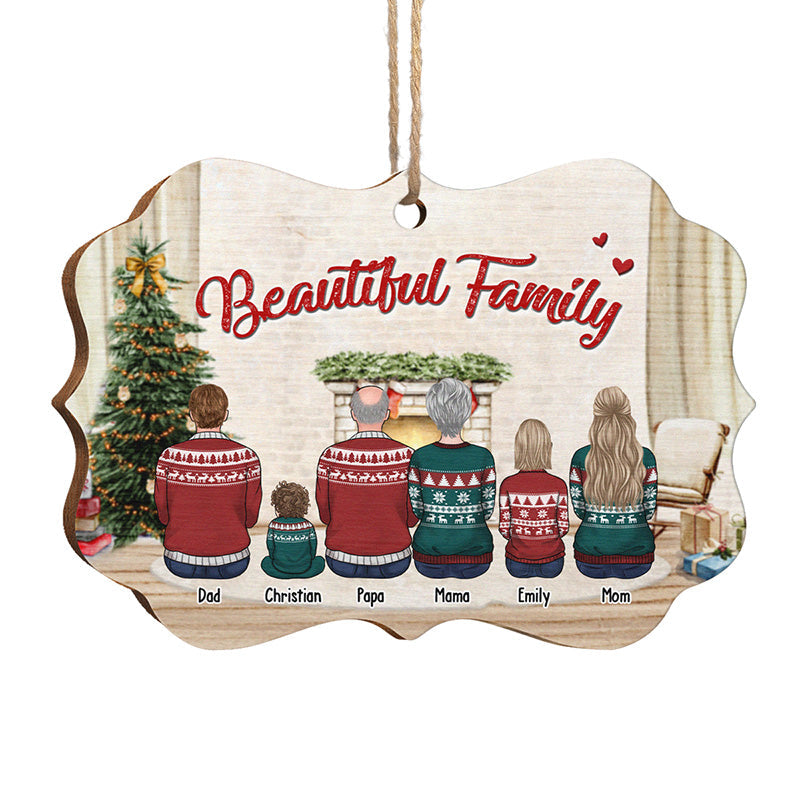 Custom Name Christmas Family Gifts - Personalized Ornament