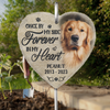 Custom Photo Once By My Side Forever In My Heart - Memorial Personalized Memorial Garden Slate & Hook - Sympathy Gift For Pet Owners, Pet Lovers