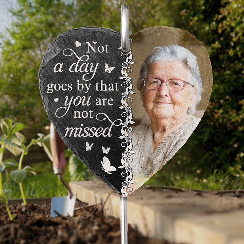 Custom Photo Memorial Garden Decor - Personalized Garden Slate