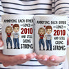 Growing Old Together Stay Young At Heart - Couple Personalized Custom Mug - Gift For Husband Wife, Anniversary