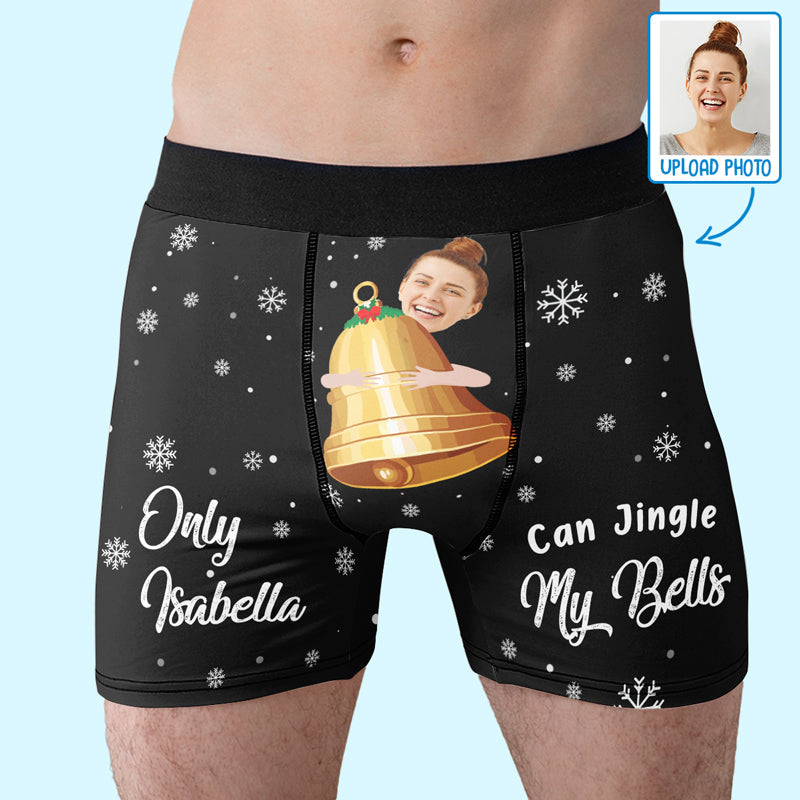 Custom Photo Funny Christmas Gifts - Personalized Boxer Briefs