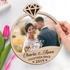 Custom Photo To The Love Of My Life - Couple Personalized Custom 2-Layered Wooden Plaque With Stand - House Warming Gift For Husband Wife, Anniversary