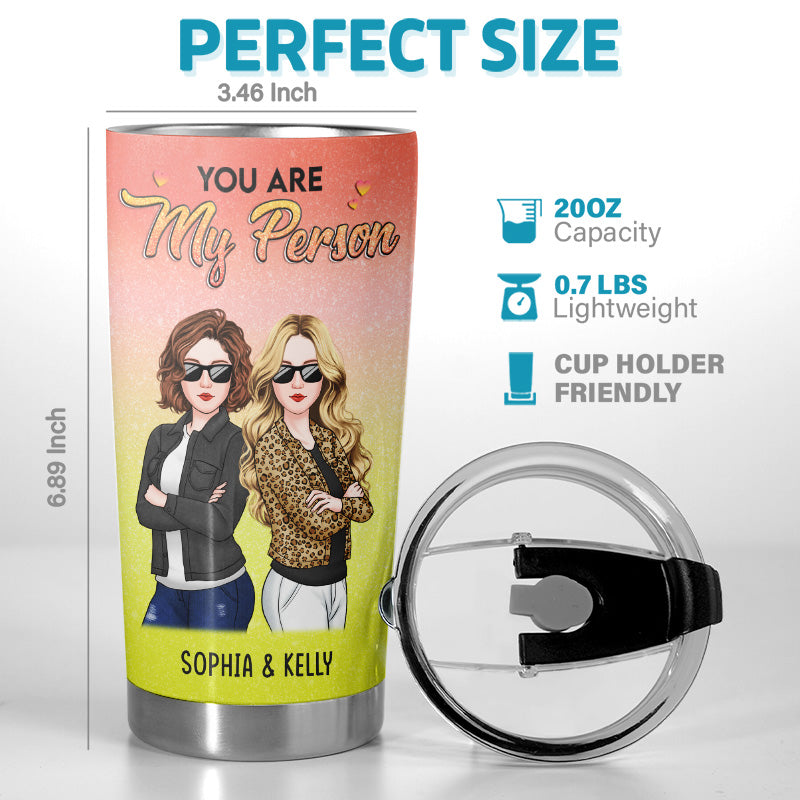 Custom Name Best Friend Gifts for Women - Personalized Tumbler