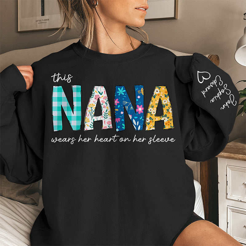 Custom Name Nana Gifts for Grandma - Personalized Sweater