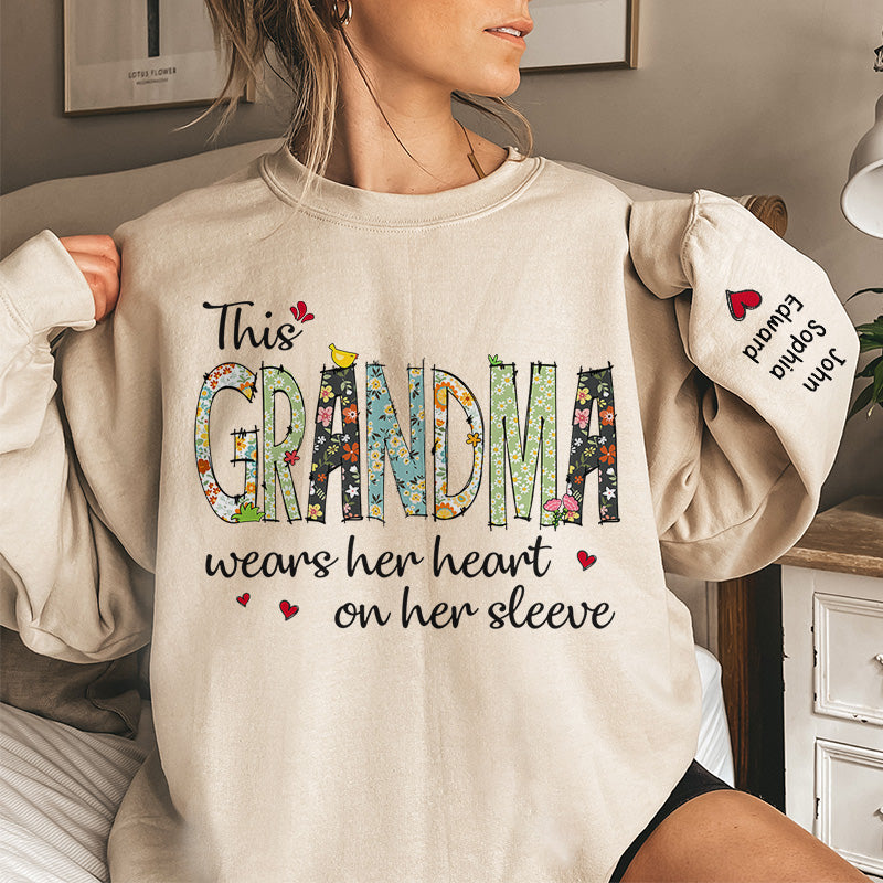 Custom Name Grandma Gifts for Grandmothers - Personalized Sweater