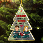Custom Name Funny Christmas Gifts for Husband - Personalized Ornament