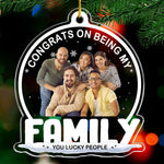Custom Photo Funny Family Christmas Gifts - Personalized Ornament