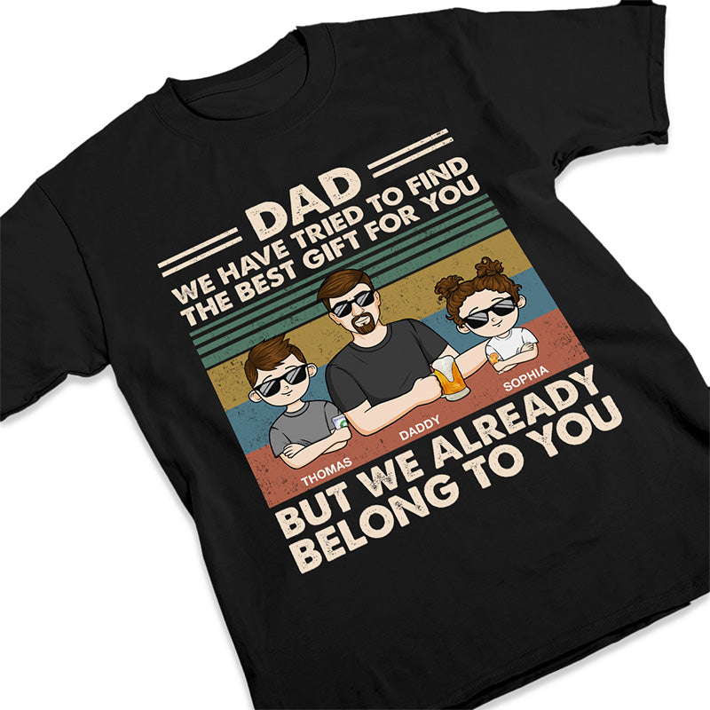 This Is Awesome Grandpa Belongs To - Family Personalized Custom Unisex T-shirt, Hoodie, Sweatshirt - Gift For Dad, Grandpa