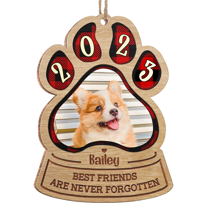 Custom Pet Photo Memorial Gifts for Dog Lovers - Personalized Ornament