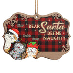 Custom Name Christmas Cat Gifts for Cat Lovers - Personalized Ornament