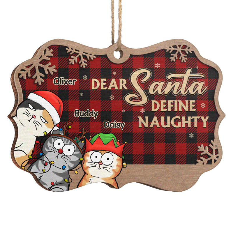 Custom Name Christmas Cat Gifts for Cat Lovers - Personalized Ornament