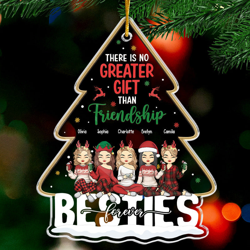 Custom Name Christmas Friendship Gifts for Besties - Personalized Ornament