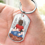 Custom Name Drive Safe Gifts for Him - Personalized Keychain