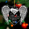 Custom Photo Our Hearts Were Not Ready - Memorial Personalized Custom Ornament - Acrylic Custom Shaped - Christmas Gift, Sympathy Gift For Pet Owners, Pet Lovers