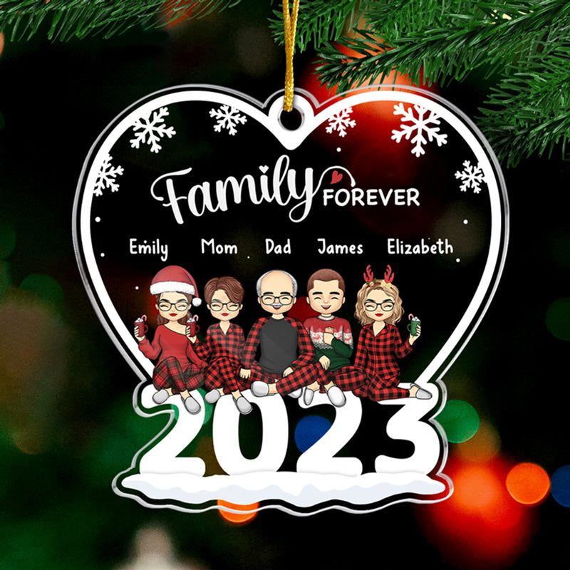 Custom Name Family Christmas Gifts - Personalized Ornament