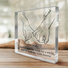 You Hold My Heart Forever - Couple Personalized Custom Square Shaped Acrylic Plaque - Gift For Husband Wife, Anniversary