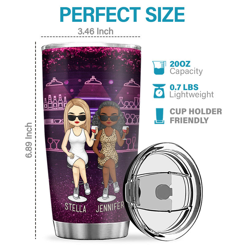 Custom Name Funny Best Friend Gifts for Women - Personalized Tumbler