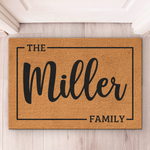 Custom Family Name Housewarming Decor - Personalized Doormat