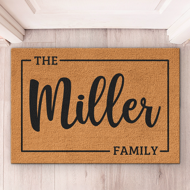 Custom Family Name Housewarming Decor - Personalized Doormat