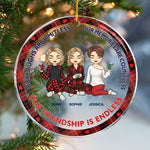 Custom Name Christmas Friendship Gifts for Women - Personalized Ornament