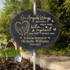In My Heart You Will Always Stay - Memorial Personalized Memorial Garden Slate & Hook - Sympathy Gift For Family Members