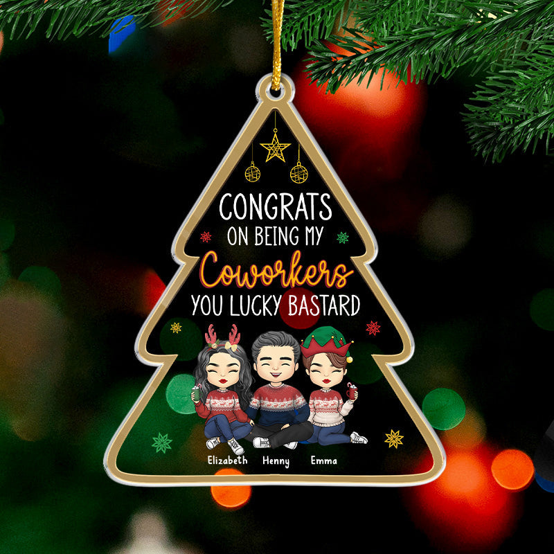 Custom Name Christmas Gifts for Coworkers - Personalized Ornament