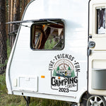 Custom Fire Friends Fun Camping Crew Decor - Personalized Decal