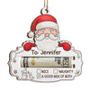 Nice List Dropout - Family Personalized Custom Ornament, Money Holder - Wood Custom Shaped - Christmas Gift For Family Members