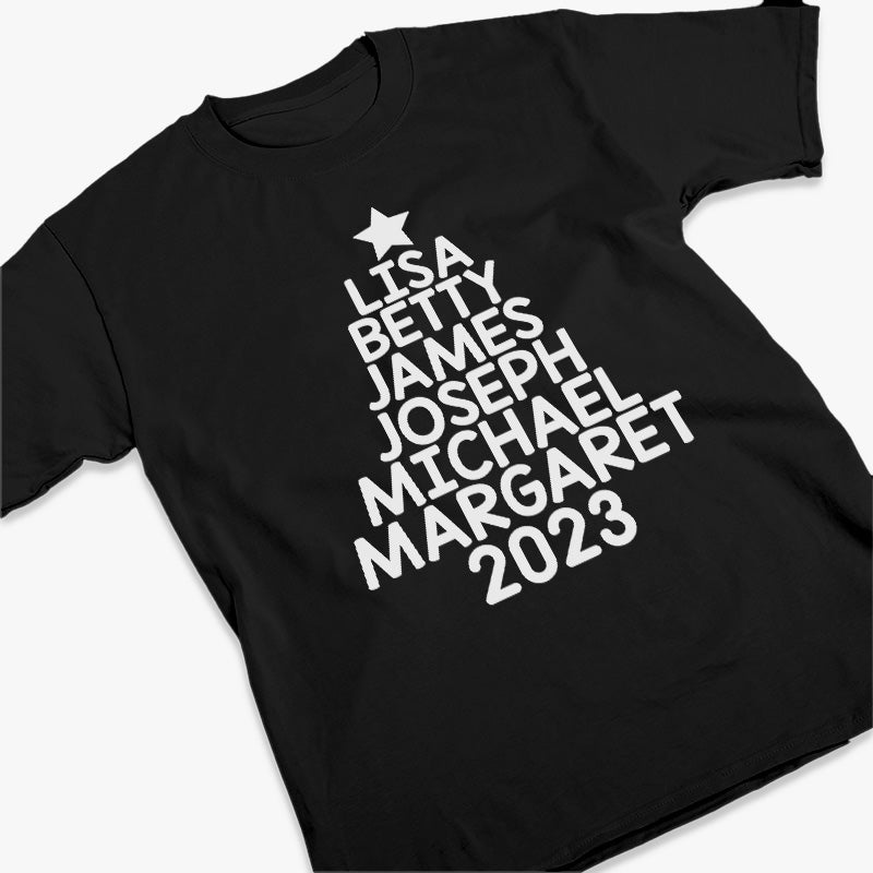 Making Memories Under The Christmas Tree - Family Personalized Custom Unisex T-shirt, Hoodie, Sweatshirt - Christmas Gift For Family Members
