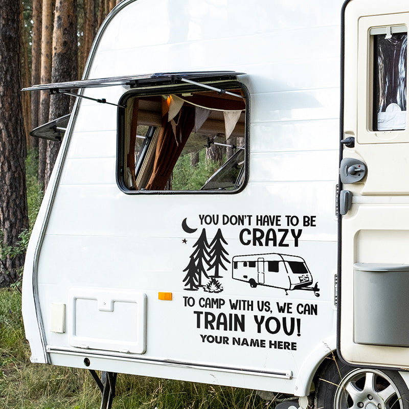 Custom Funny Camping Quote Gifts for Campers - Personalized Decal
