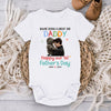 Custom Photo Happy Our 1st Father's Day! - Family Personalized Custom Baby Onesie - Father's Day, Baby Shower Gift, Gift For First Dad