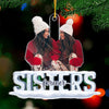 Custom Photo Besties Forever - Bestie Personalized Custom Ornament - Acrylic Custom Shaped - Christmas Gift For Best Friends, BFF, Sisters