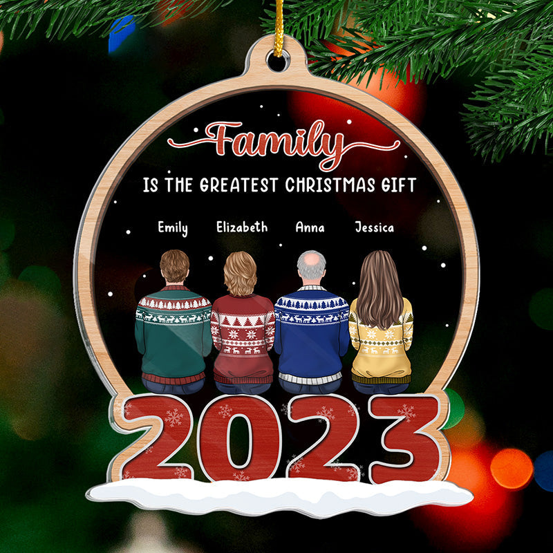 Custom Name Family Christmas Gifts - Personalized Ornament
