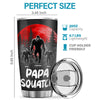 Like A Daddy, Just Way More Squatchy - Family Personalized Custom Tumbler - Gift For Dad, Grandpa