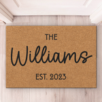Custom Family Name Housewarming Gifts - Personalized Doormat