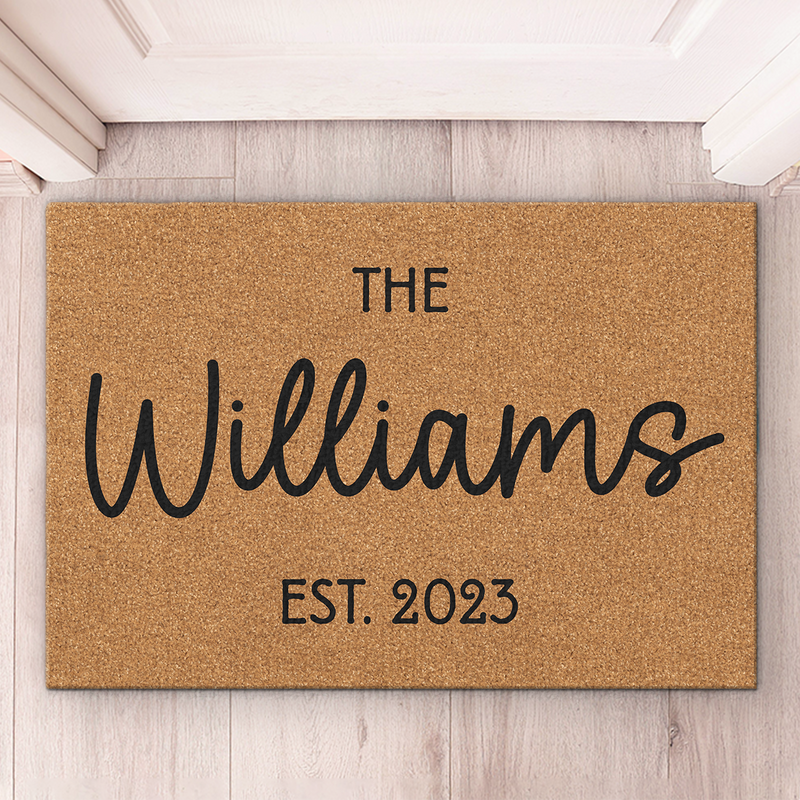 Custom Family Name Housewarming Gifts - Personalized Doormat