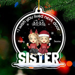 Custom Name Christmas Sister Gifts - Personalized Ornament