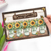 A Garden Of Love - Family Personalized Custom 2-Layered Wooden Plaque With Stand - House Warming Gift For Grandma