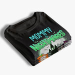 Custom Name Halloween Cat Gifts for Moms - Personalized Apparel